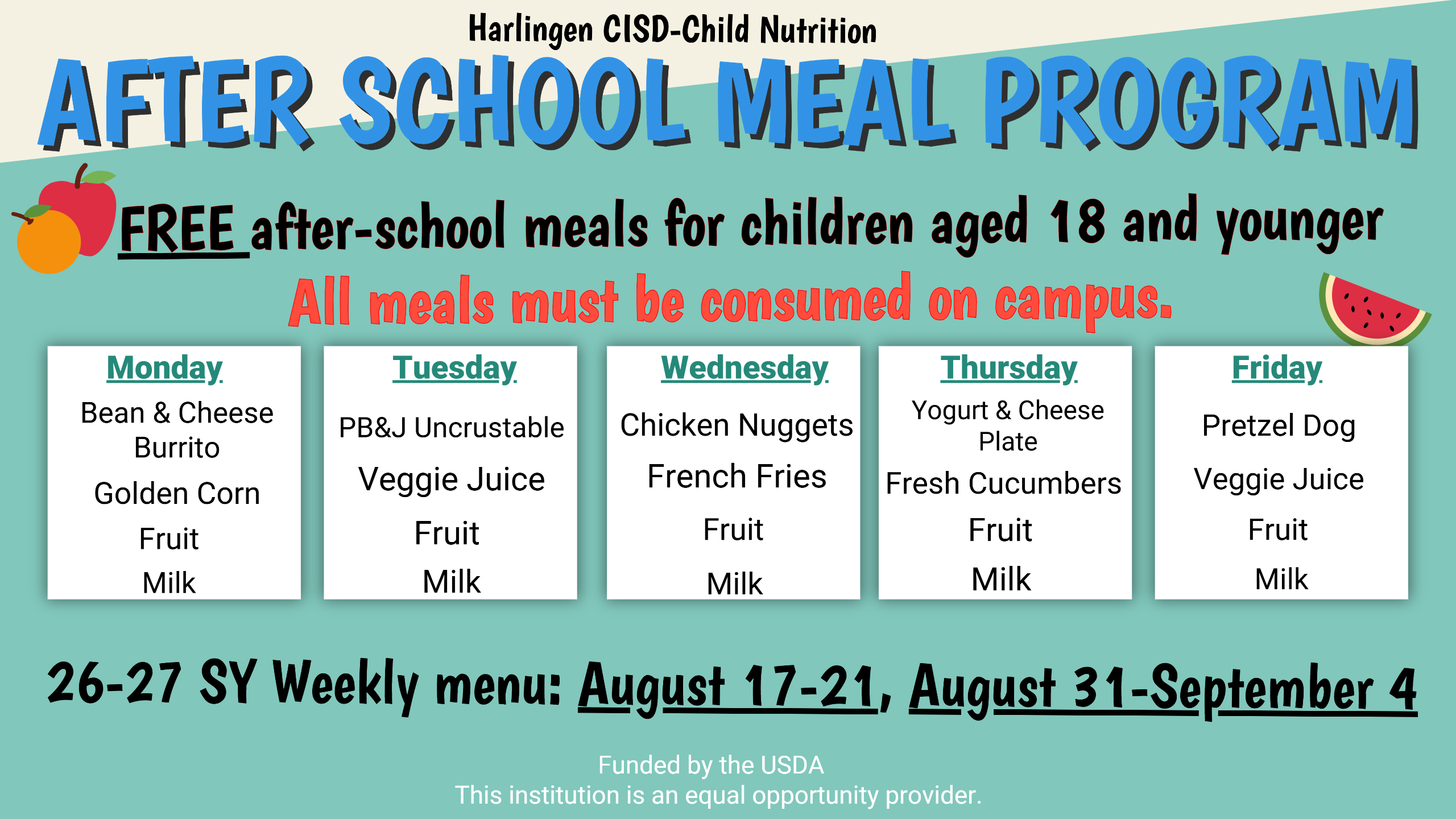 Supper Menus/CACFP Wk2